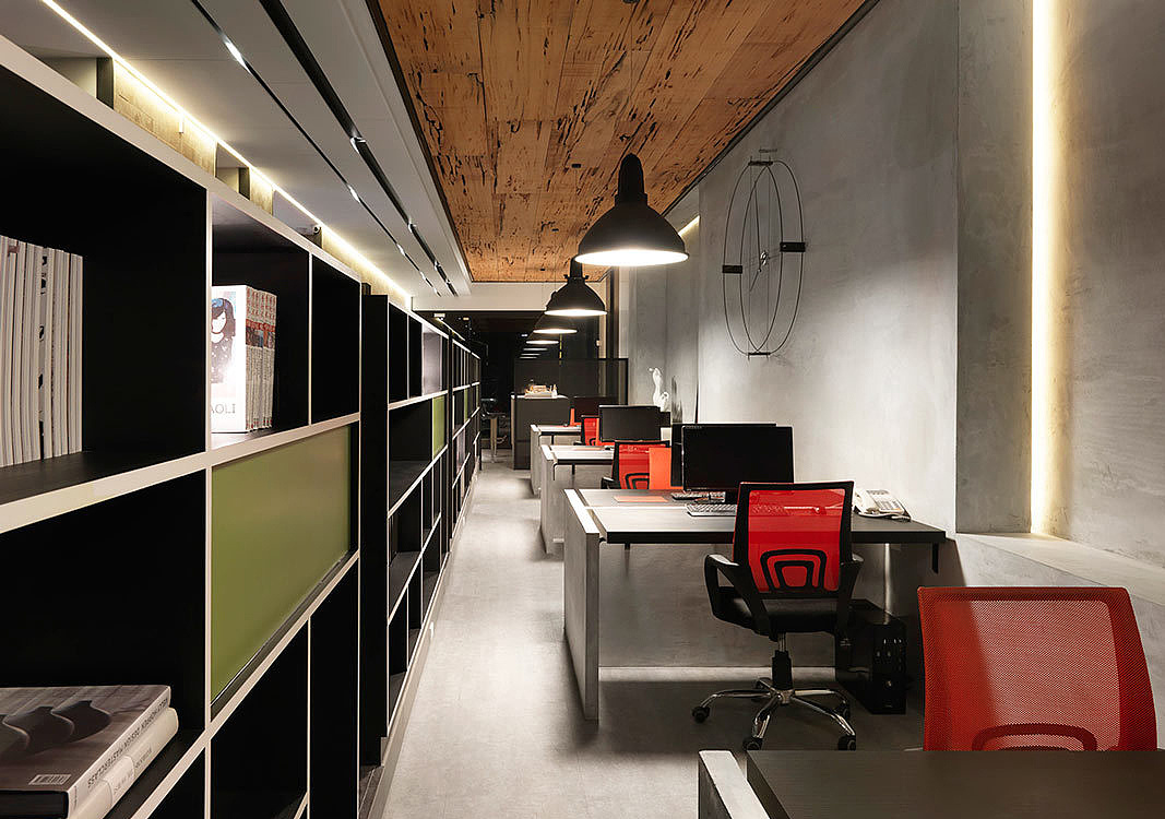 鄭州現(xiàn)代工業(yè)風(fēng)設(shè)計(jì)公司辦公室裝修設(shè)計(jì)圖